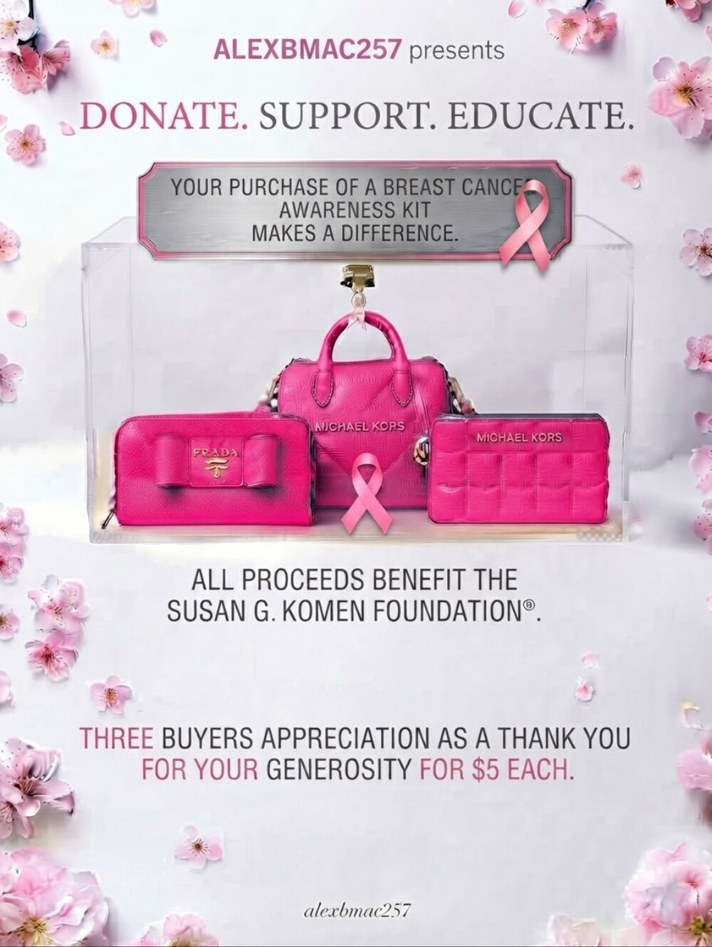 🩷Breast Cancer Awareness Kit & Buyers Appreciation, NWT - Picture 3 of 9